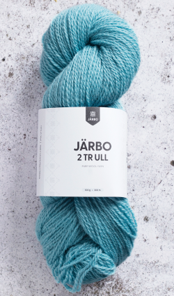 Garnet Järbo 2-trådig Ull i kulören Aqua Ice, ljusturkos