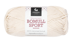 Garnet Bomull Sport i kulören natur