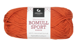 Garnet Bomull Sport i kulören orange