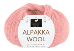 Garn Alpakka Wool i färgen flamingo