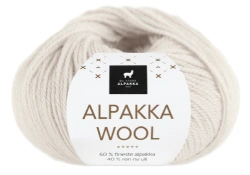 Garn Alpakka Wool i färgen kitt