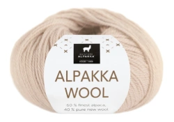 Garn Alpakka Wool i färgen latte