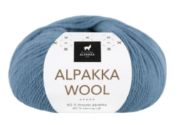 Garn Alpakka Wool i färg ljus denimblå