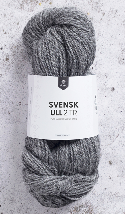 Garnet Svensk Ull 2-trådig i kulören On the Rocks, grafitgrå