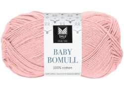 Garn Baby Bomull i färgen rosa