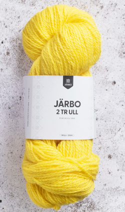 Garnet Järbo 2-trådig Ull i kulören Summer Sun, kraftigt gul